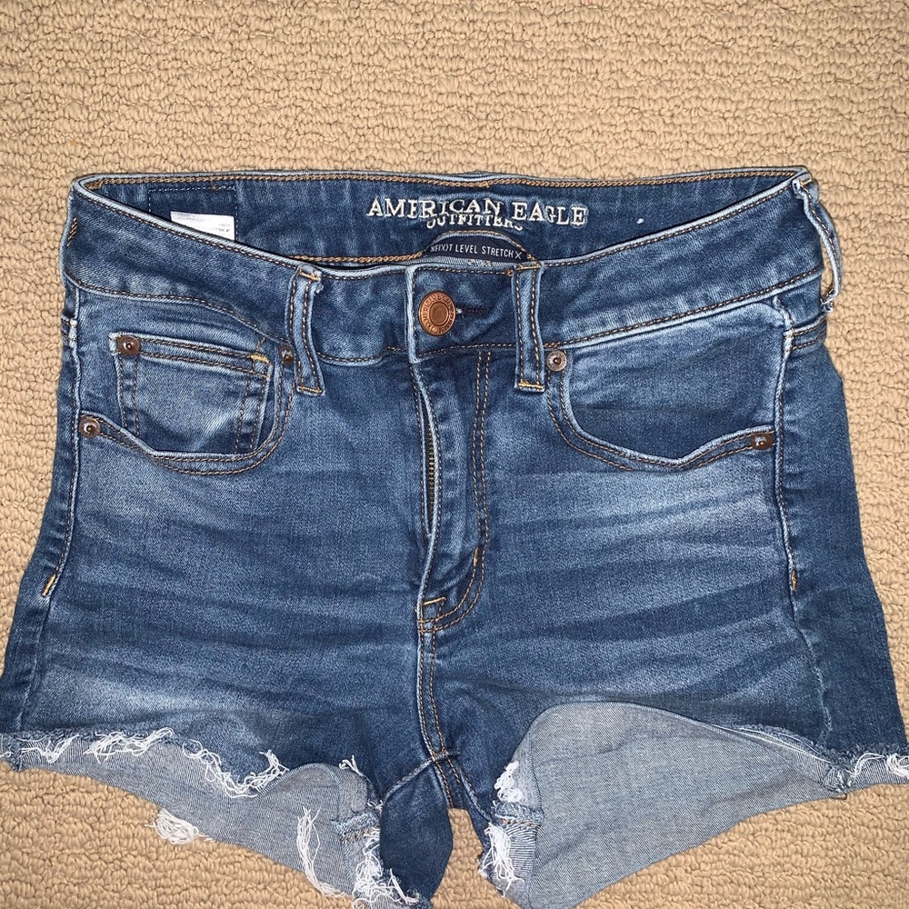 Light Wash Stetch Shorts